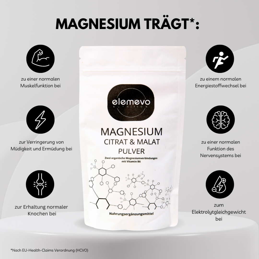 Magnesium Citrat & Malat Pulver