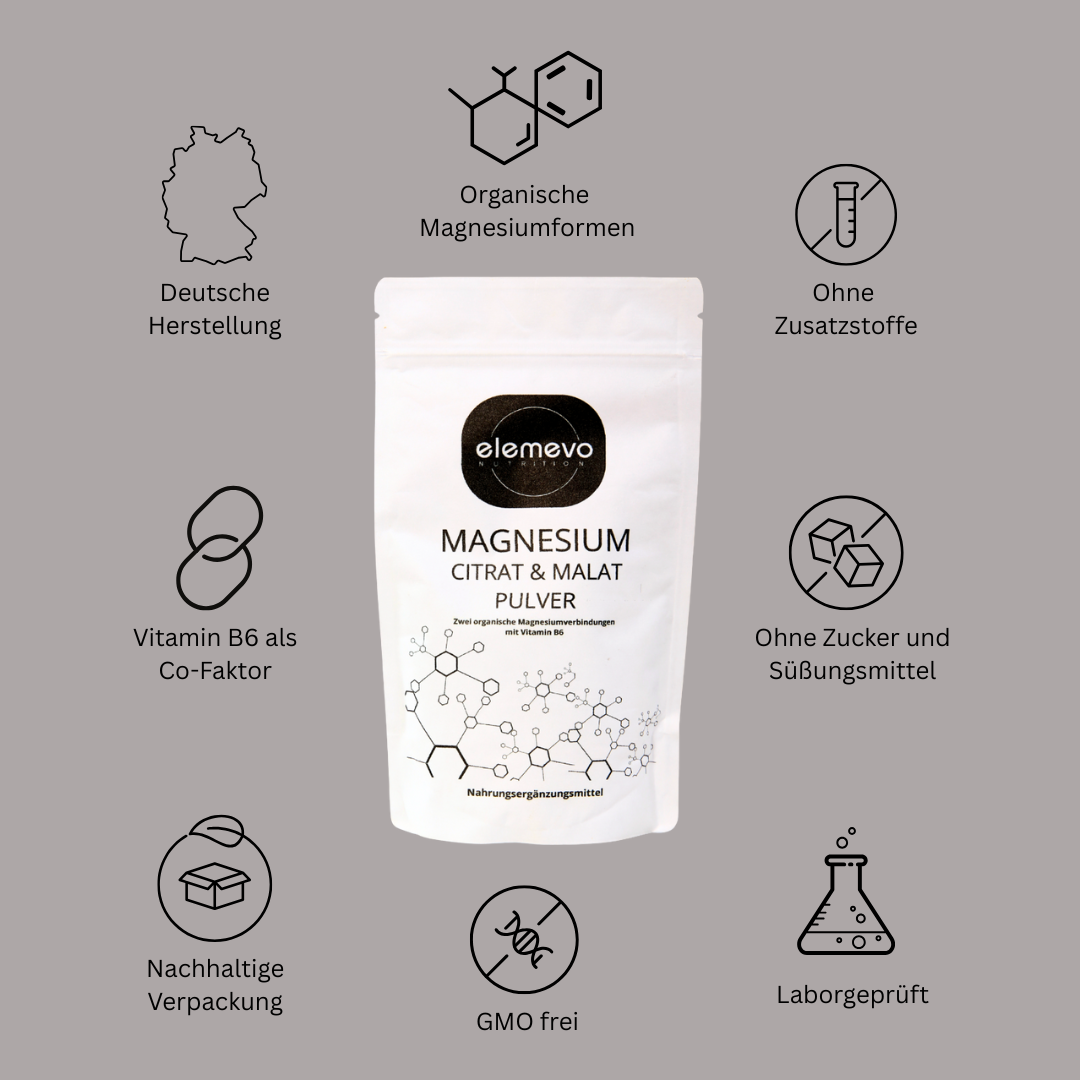 Magnesium Citrat & Malat Pulver